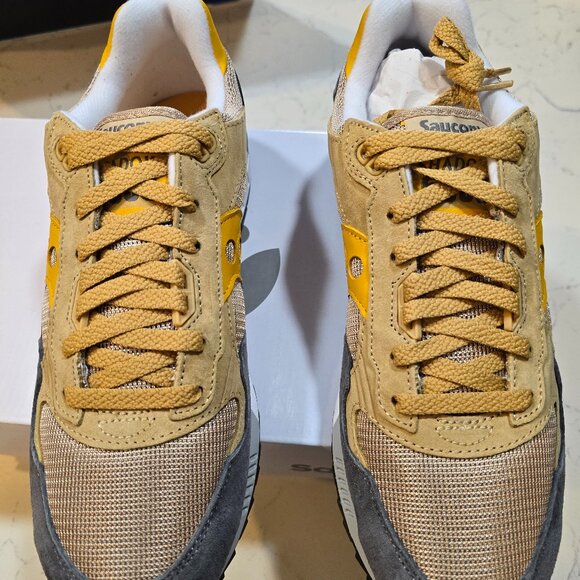 Saucony Shadow 5000 Casual Athletic Sneakers Grey/Curry S70665-28 MENS 10 NEW - Picture 3 of 12